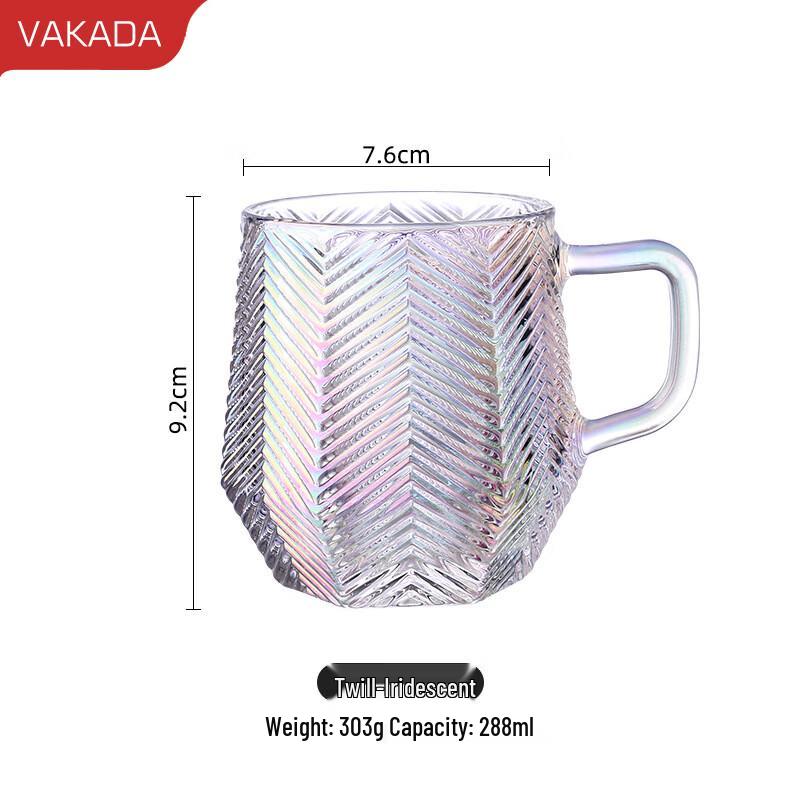 VAKADA Borosilicate Glass Mug with Handle