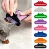 3D Printed Cat Food Pouch Scraper Cat Ear Shape Mess-Free Leftover Reduction Universal Cat Treat Strip Wet Food Bag Squeezer Extractor Pet Supplies