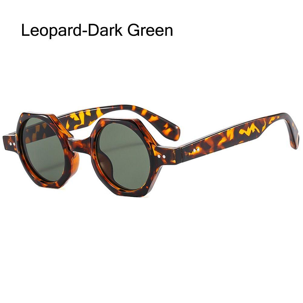 Polygon Square Sunglasses Hexagon Shades Eyewear for Women & Men Y2K Rivets Sun Glasses Clear Ocean Lens Sun Glasses UV400