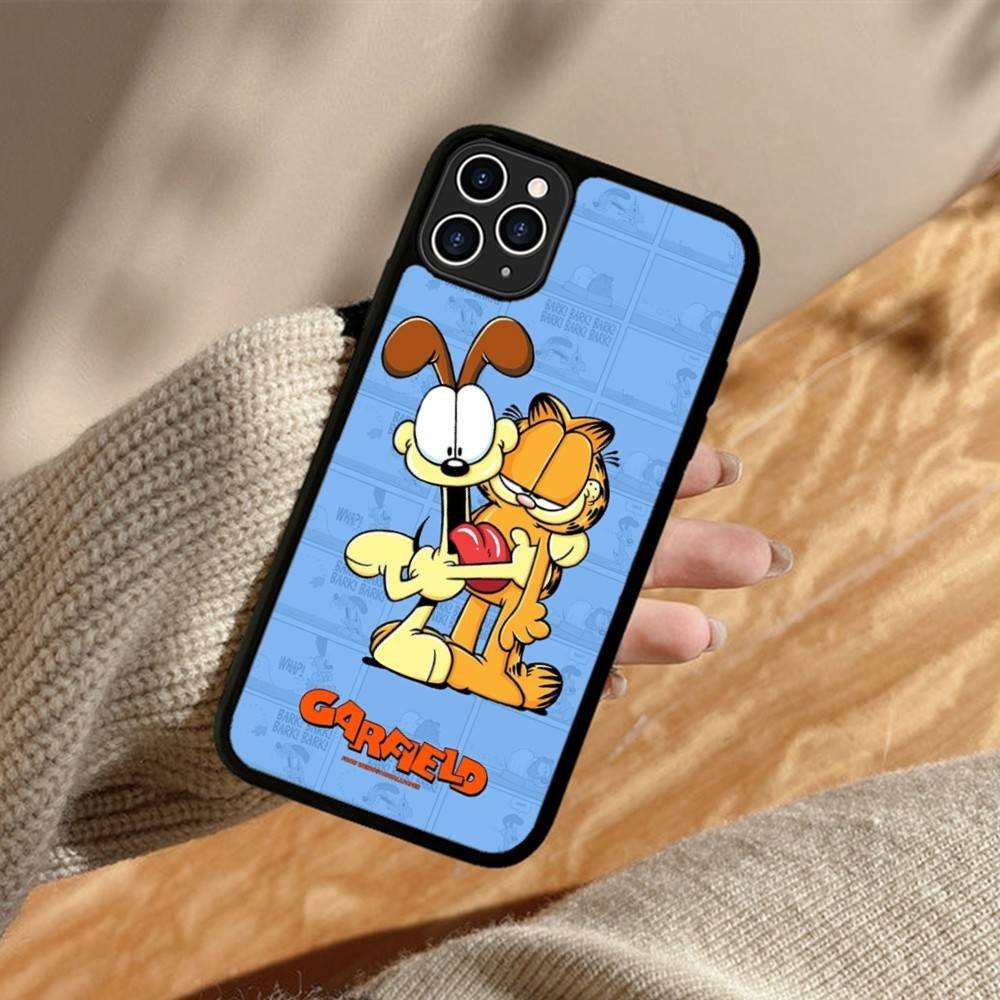 Cartoon Funny G-Garfield PC+TPU Phone Case For iPhone 17 16 15 14 PRO MAX 11 12 13 PLUS MINI Cover