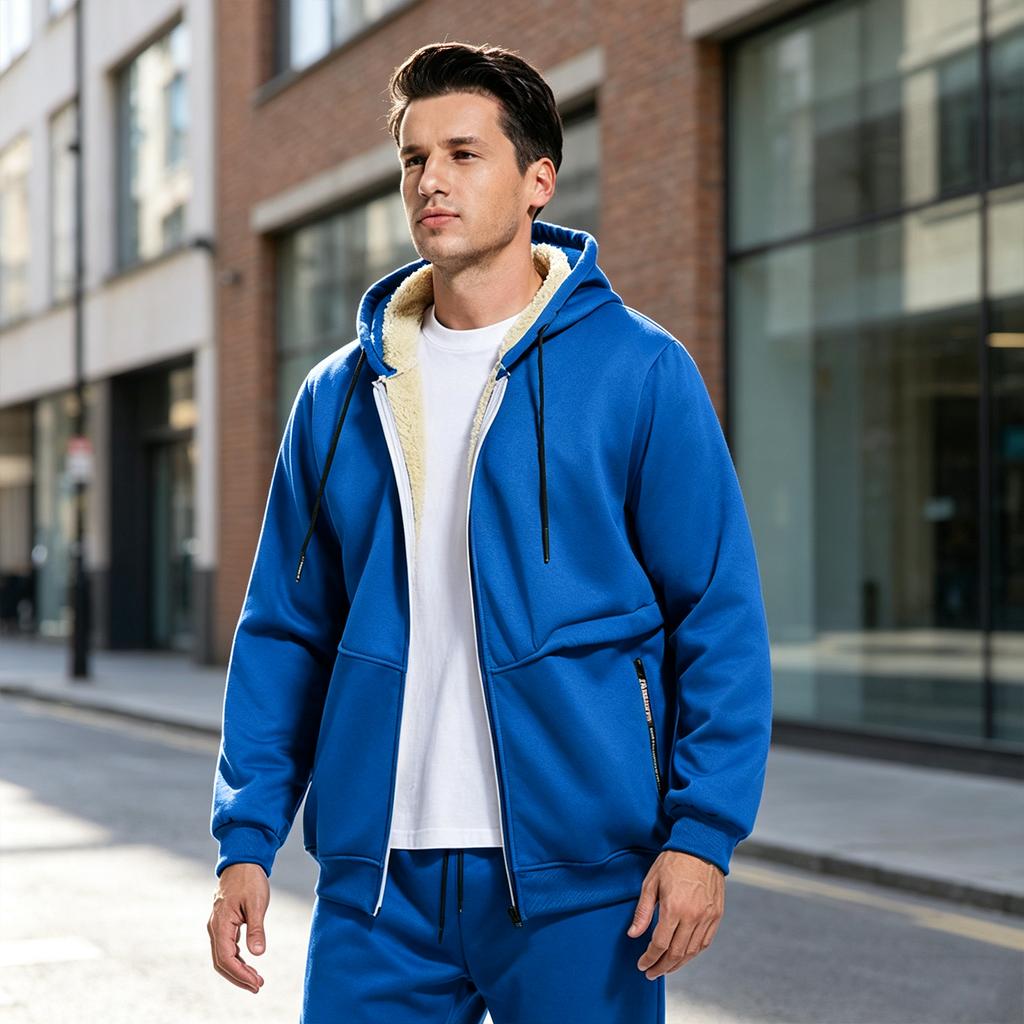 Unisex European Size Sweatshirt, Thick Warm Jacket for Spring and Fall