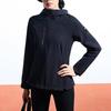 Anta Trainingsserie Einfarbige Kapuzen-Windjacke mit Reißverschluss Langarm Damen Oberbekleidung Schwarz 162437601S-3