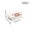 WORTHBUY Leak Proof Lunch Box Portable Food Container Microwavable Detachable Compartment Bento Box Plastic Transparent Food Box