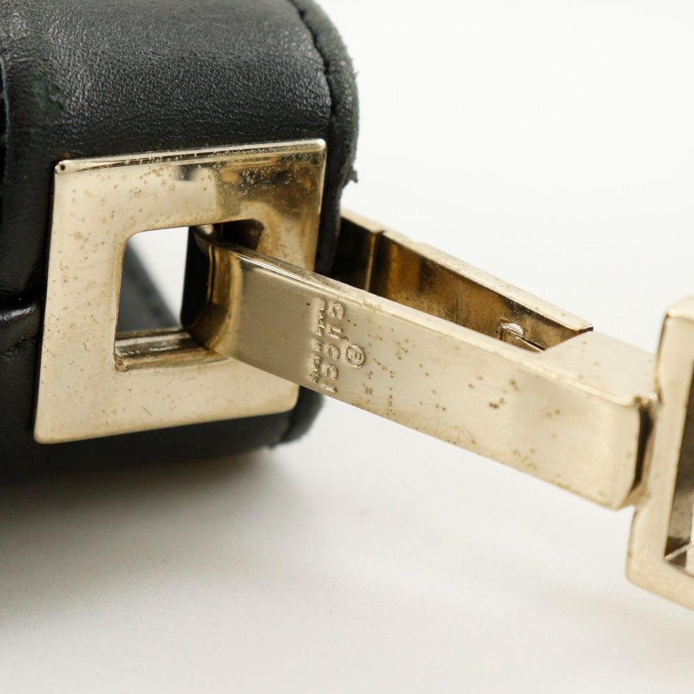 Gucci One Belt Schultertasche 001.4231 schwarz GG Canvas Damen Gebraucht