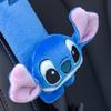 Disney Stitch Seat Belt Protective Cover Cute Cartoon Soft Plush Car Shoulder Belt Fashion Car Inside Decoration Doll BIrthday Gifts