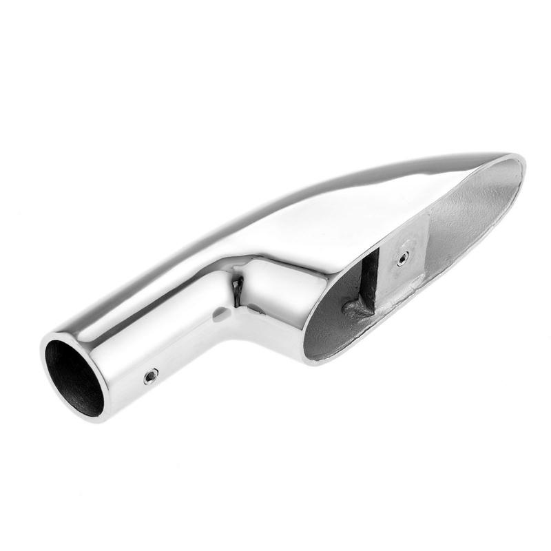 25mm/22mm Tube Marine Grade 316 Stainless Steel Boat Rail End Boats Tubing Hand Rail Fitting For Sailboat & Powerboat Railing