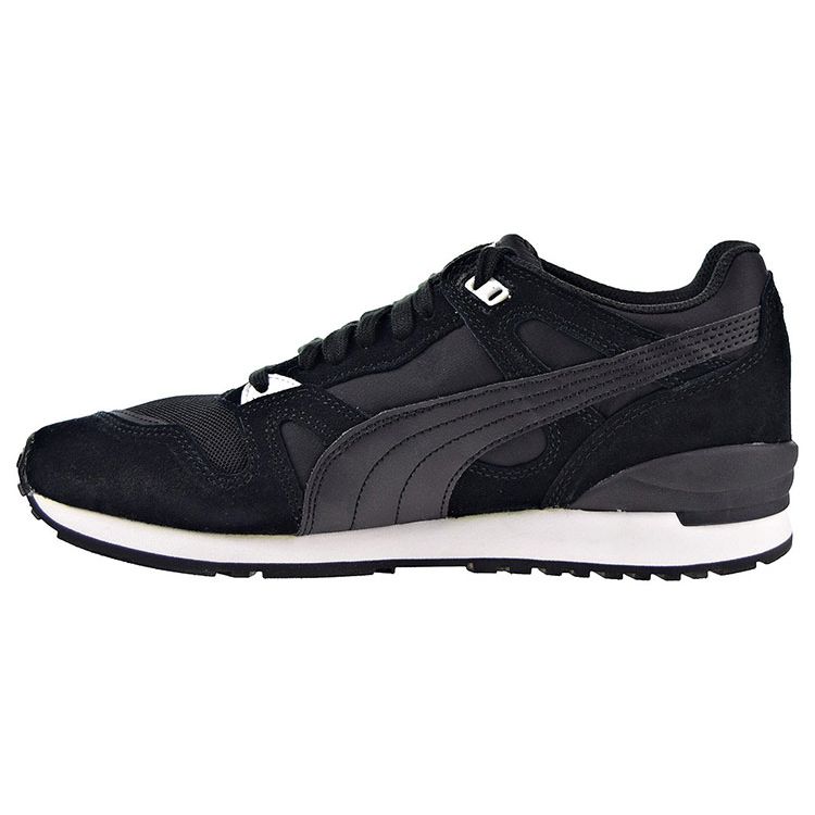 Puma Duplex Classic Retro Mesh Fabric Shock Absorption Non-Slip Wear-Resistant Breathable Low-Top Running Shoes Unisex Sneakers Black 361337-04