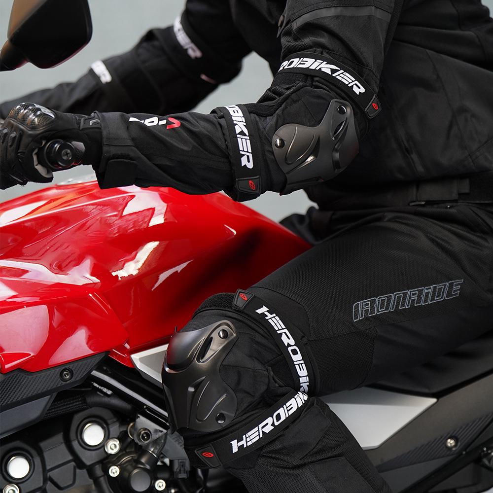 Off-Road Motorcycle Elbow & Knee Pads: Hard Shell Protective Gear for Outdoor Sports - Skiing, Roller & Skateboarding, All-Season Use
