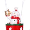 Christmas Figurine Resin Art Piece Gift for Home Display Indoor Shelf