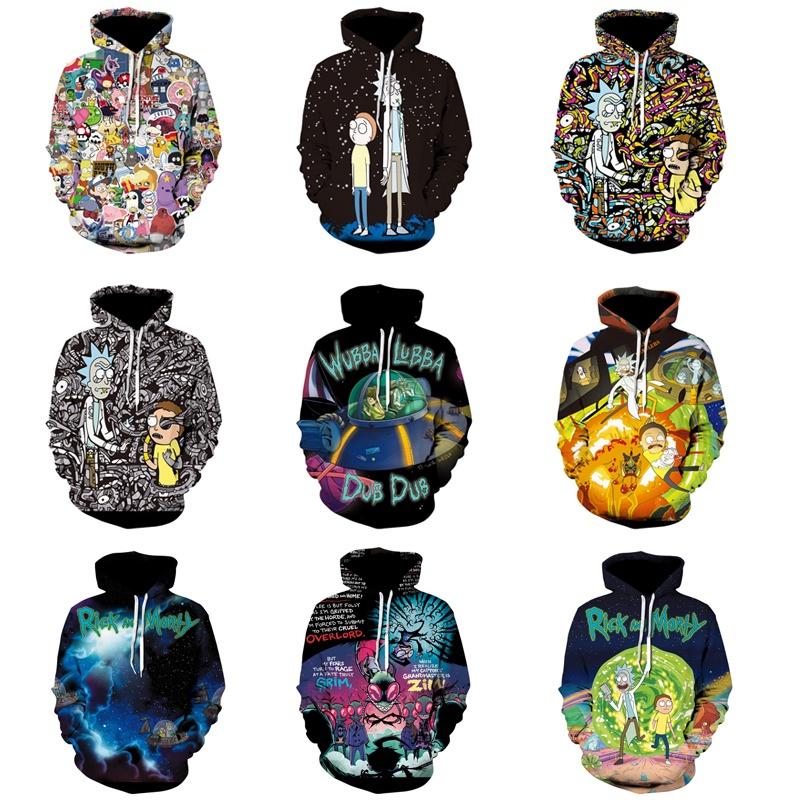 Rick Womenmen And Morty Funny 3d Print Casual Hoodie Sweatshirt Jumper Pullover