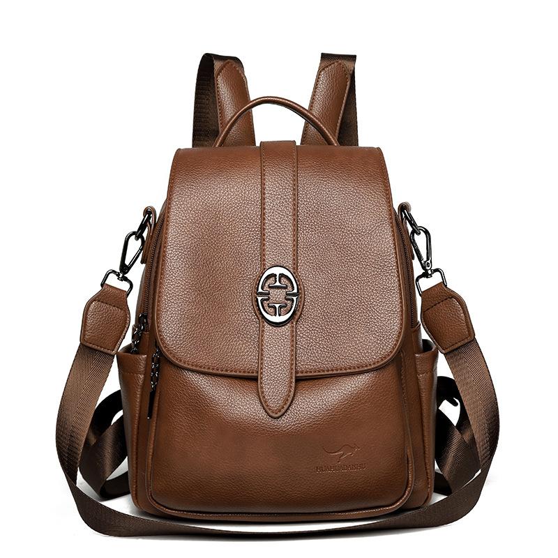 PU Women's Backpack Commuter Large Capacity Multifunctional Shoulder Bag
