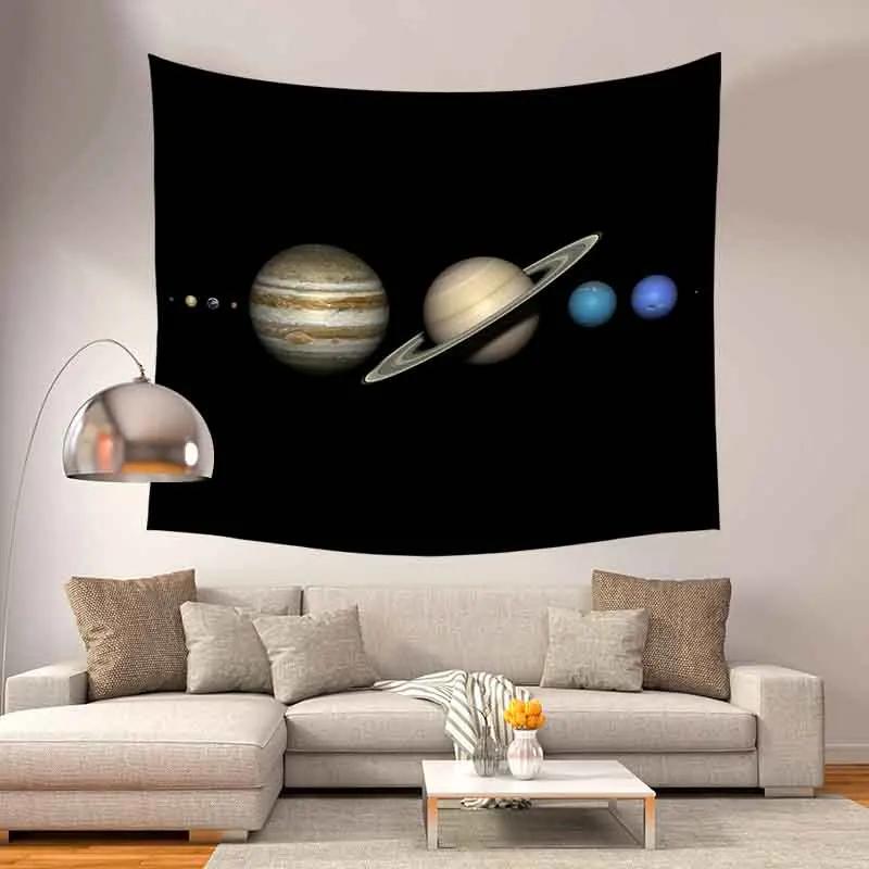 Planet Galaxy Space Cosmic Tapestry Home Decor Wall Hanging Tapestry Outer Space Theme Tapestry Bedroom Living Room Decoration