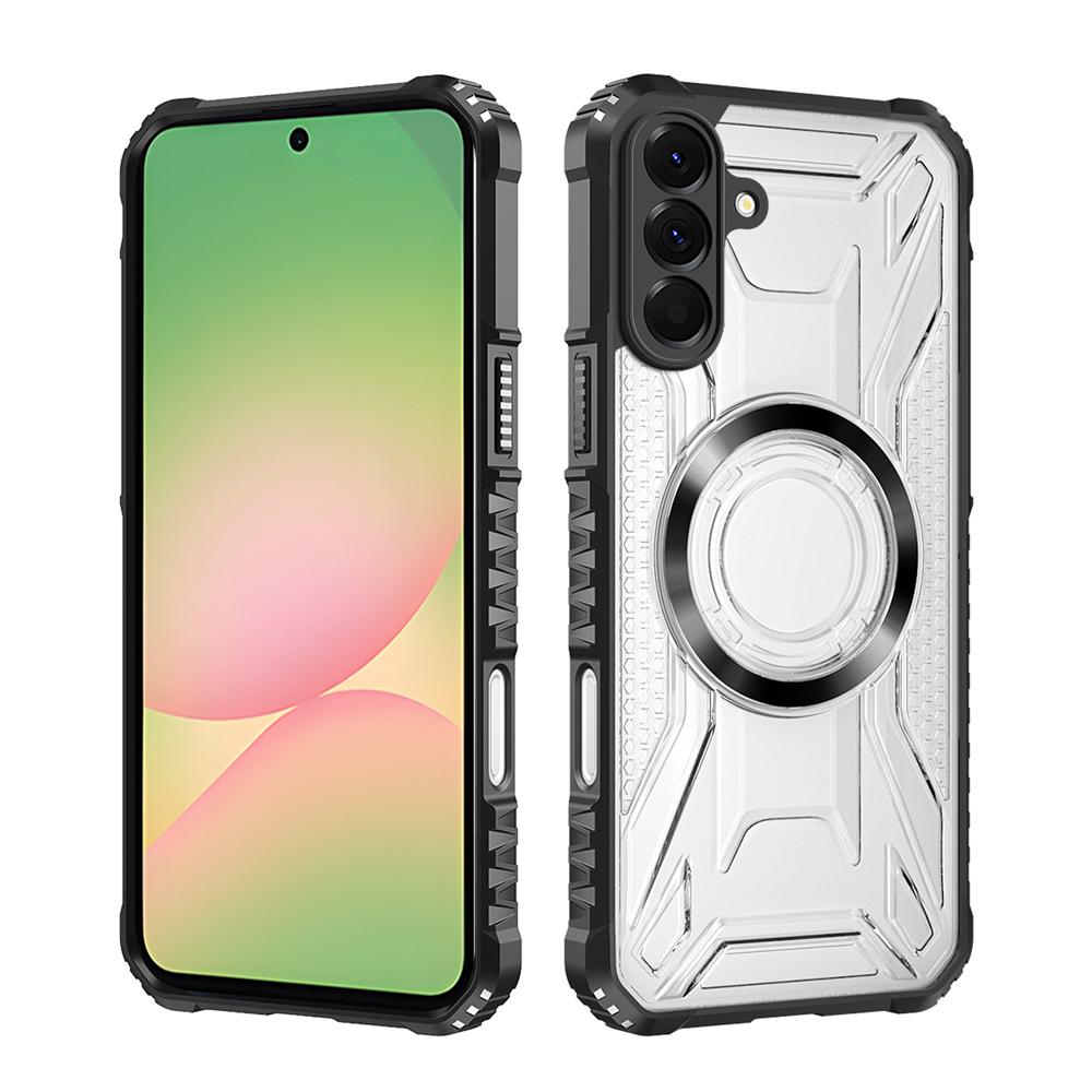 KEYSION Transparent Magnetic Case for Samsung A56 5G A36 A26 Soft Silicone+PC Shockproof Phone Back Cover for for Galaxy A16 5G