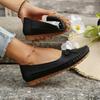 Women's Shoes Slip on Women's Flats Casual Round Toe Flat Shoes Women Breathable Loafers Shallow Comfort Shoes Ladies