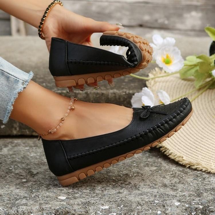 Women's Shoes Slip on Women's Flats Casual Round Toe Flat Shoes Women Breathable Loafers Shallow Comfort Shoes Ladies