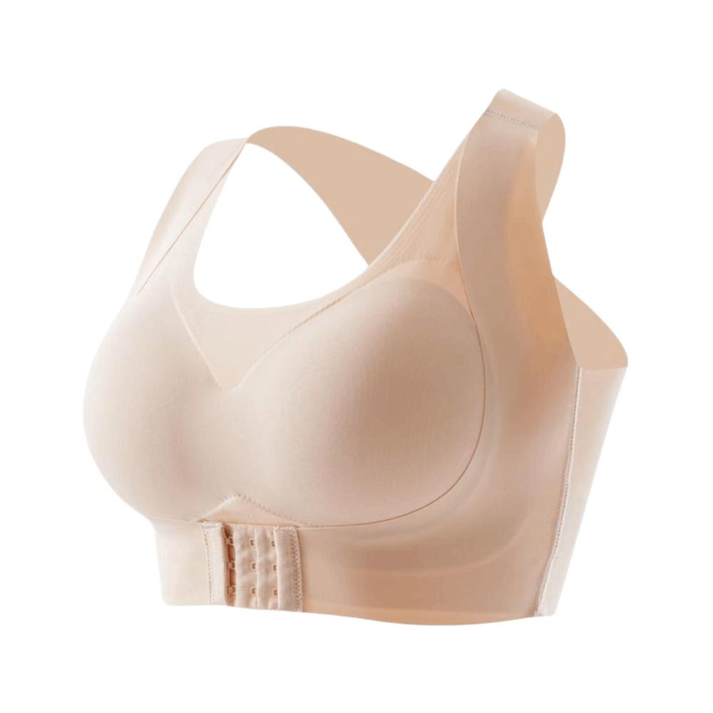 Front Closure Wireless Underwear Cross Back Women Support Brassiere Posture Corrector Bra  Fitness