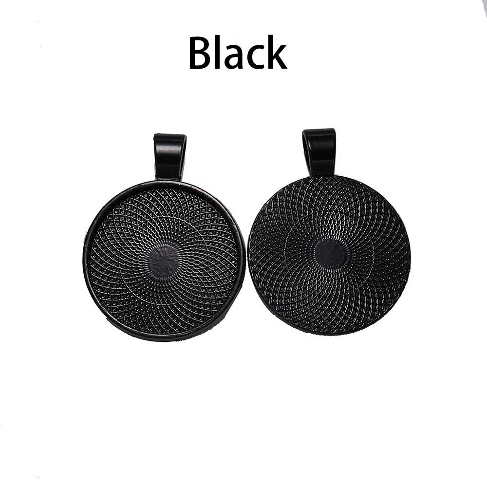 10pcs/lot 25 mm Cabochon Base Tray Bezels Blank  Gold Necklace Pendant Setting Cabochon Base For Jewelry Making Supplies