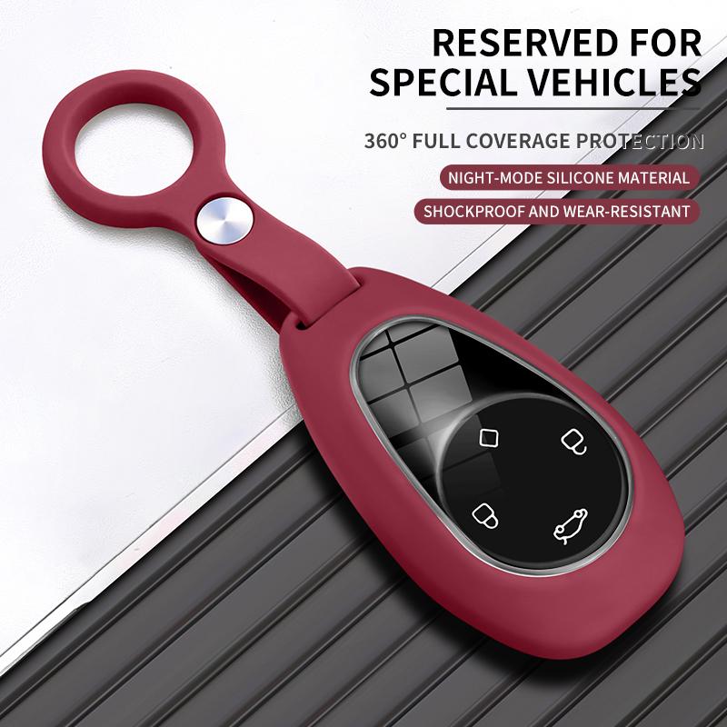 High-Quality Silicone Key Cover for Leapmotor C11/T03/S01/C10/B10, All-Inclusive Key Fob Case