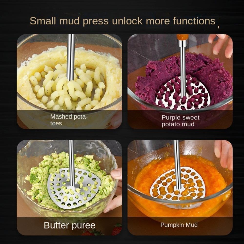 Professional Potato Masher Stainless Steel Fruits Crusher Food Masher  Restaurant