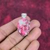 Pink Thulite Gemstone Pendant 925 Sterling Silver Jewelry, Handmade Antique Pendant Jewelry, Gift For Mother