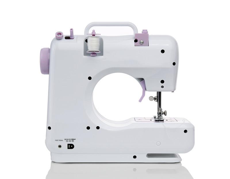 Sewing Machin Household Mini lock with a Buttonhole Adjustable Speed Battery. For beginners, 4 layers of thick cloth