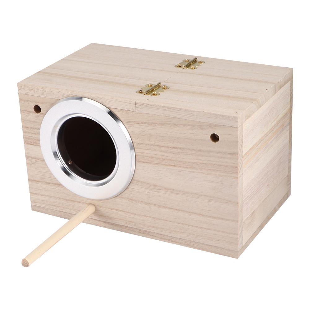 12x12x19.5cm Wooden Bird House Pet Warm Incubation Breeding Box for Birds Breeding Use