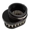 Ager 50mm Oval Power Filter Short Stainless Steel Black