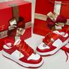 AJ 2025 Bridal & Sports Sneakers: Women's Red Two-Wear Wedding Shoes & Men's Couple Style
