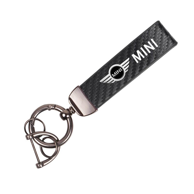 High-end Leather Key Chain Car Logo Keyring Auto Interiors Accessories For Mini Cooper One JCW F54 F55 F56 F57 F60 R50 R52 R53  rdxzk11
