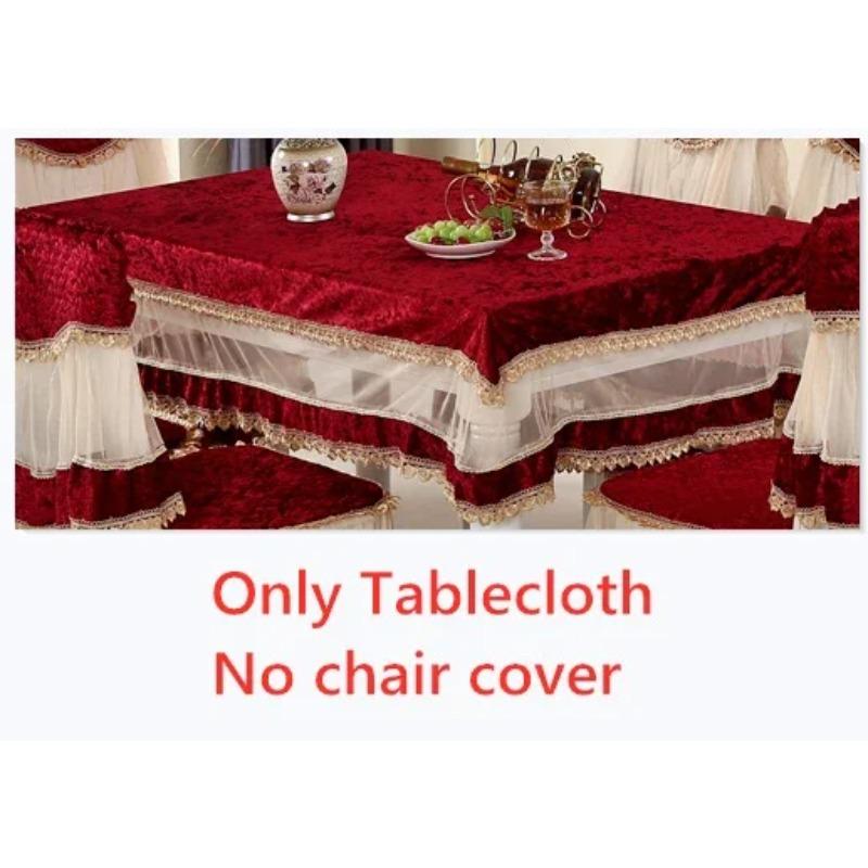 LaceTable cloth Dining Chair Cushion Set Cover European-Style Light Luxury Table Cover Home Spandex Chair Cover Wedding Decore