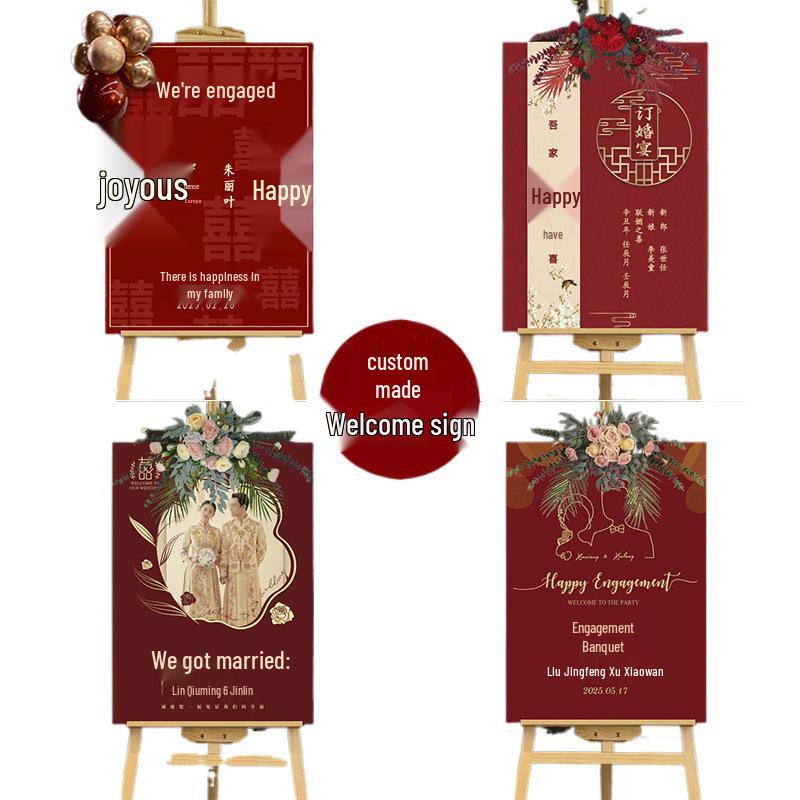Wedding Ceremony Welcome Sign - Directional KT Board Decor