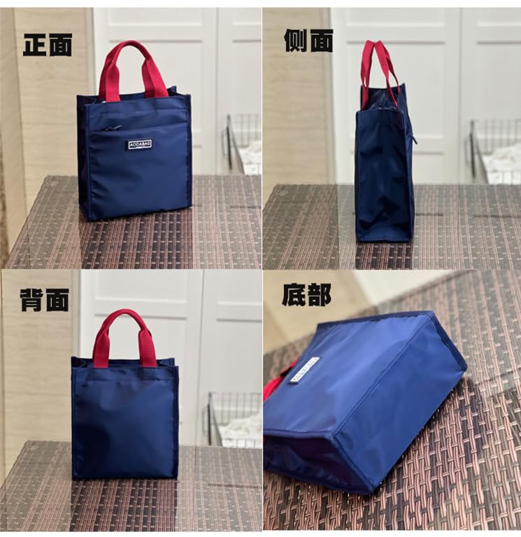 Women's Lunch Bag, Mother's Bag, Handbag, Mini Tote Bag, Lightweight, Functional, Easy to Use, Commuter Bag, Cute and Stylish (Type A - Green)