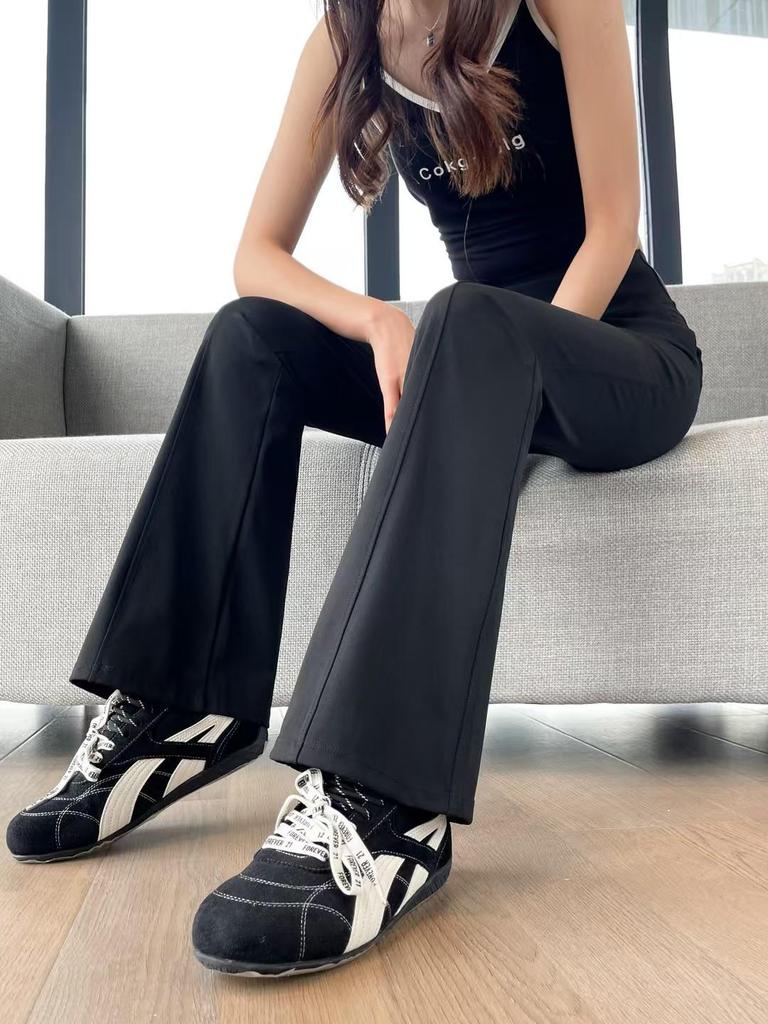 2026 Spring/Summer High-Waisted Tummy-Control Micro-Flare Yoga Pants: Butt-Lifting, Breathable, Casual Wear.
