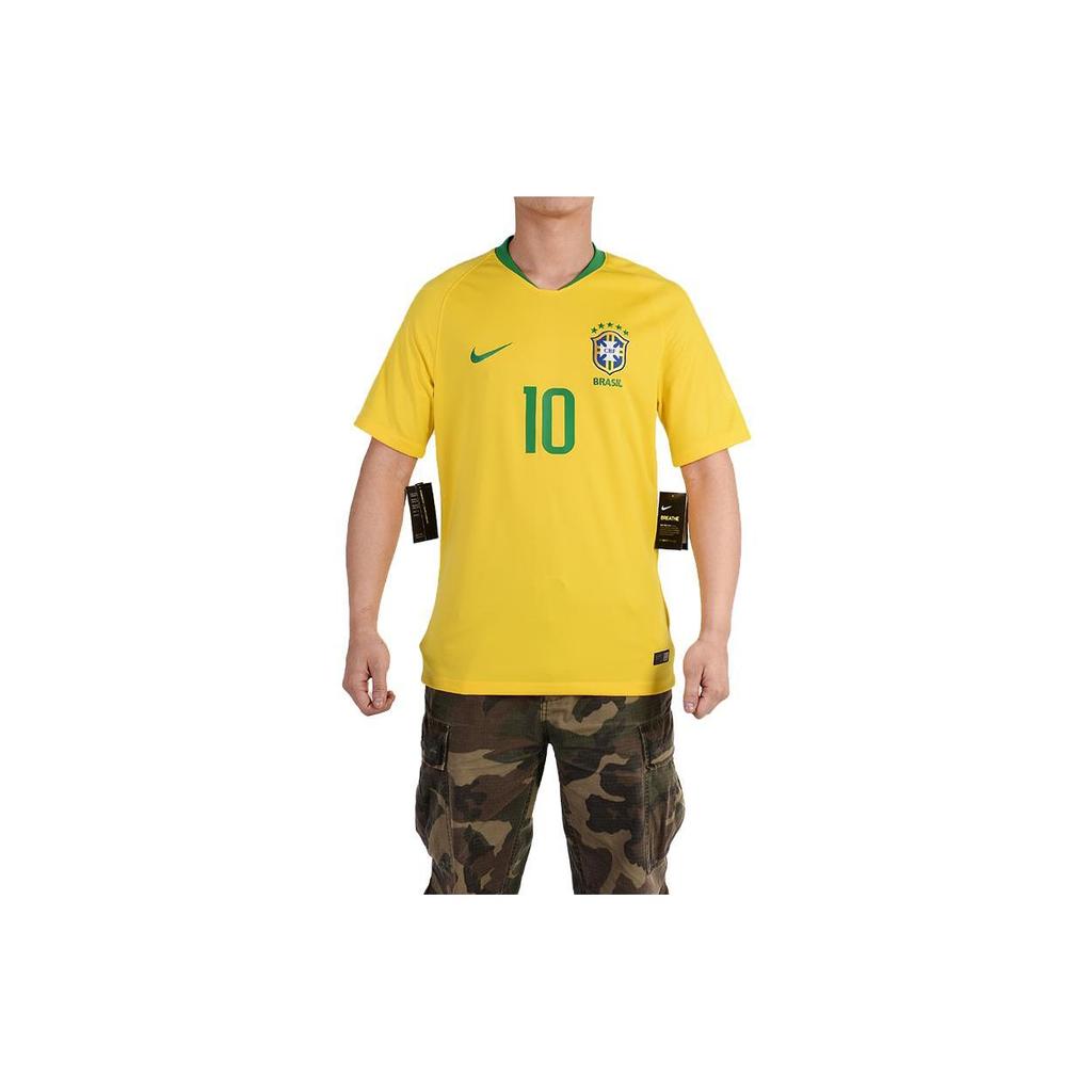 Nike Maglia da Calcio Edizione da Tifoso, Brasile, Neymar Taglia 10 Uomo Gialla BV3244-749