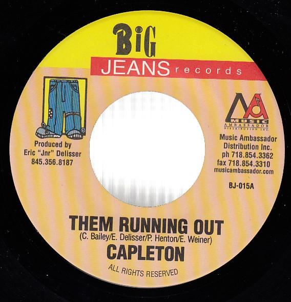 

7inch Record CAPLETON - Them Running Out BJ015 Big Jeans Recor 2001 US Reggae, Ska & Dub Used