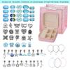 66Pcs Beads Kit For Diy Beaded Necklace Bracelet Jewrlry Making Cartoon Fairy Series Charms Gifts Set