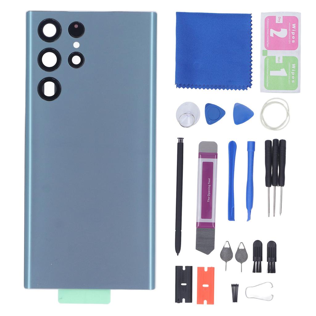 Back Cover Replacement for Galaxy S22 Ultra Phone Glass Rear Panel Housing Cover with Touch Screen