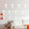 8pcs Paper Halloween Ghost Pendant White Ghost Hanging Garland  Ghost Festival