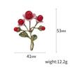 Série de Fleurs Japonaises et Coréennes Corsage Manteau Pull pour Femme Broche Fleur Perle Accessoires Rétro Peints à la Main