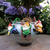 Klimmende Dwerg Beeldjes Hars Hangende Kabouter Beeldjes Bloempot Knuffelaar Kabouters voor Plantenbak Bloempot Tuinhek Decoratie