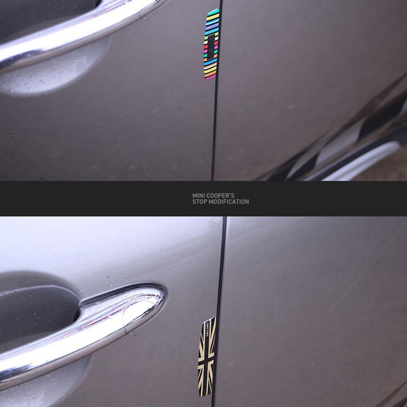 2pcs Car Door Edge Guard Sticker Anti Collision Scratch Protector For Mini Cooper JCW One R56 F54 F55 F60Car Styling