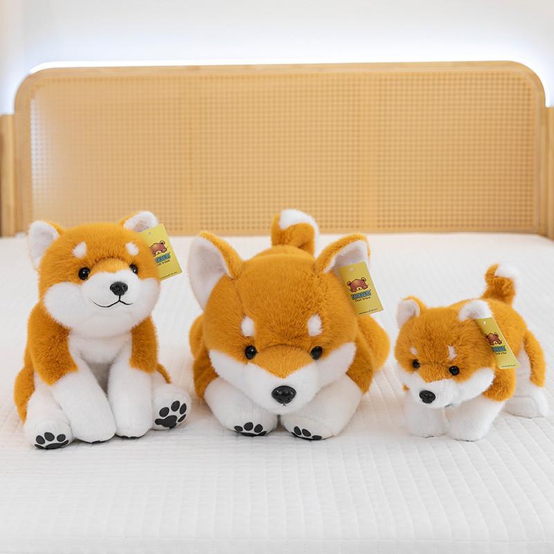 Shiba Inu Plüschtier mit PP-Baumwollfüllung für Kinder und Erwachsene Weiche Tierdekoration