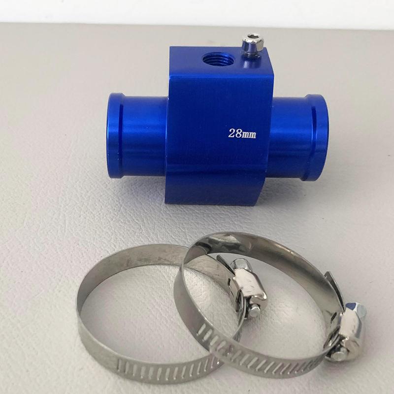 Water Temp Gauge Radiator Sensor Joint Pipe Hose Water Temperature Adapter Aluminium Alloy For Car Truck Motorcycle Size 18-40mm