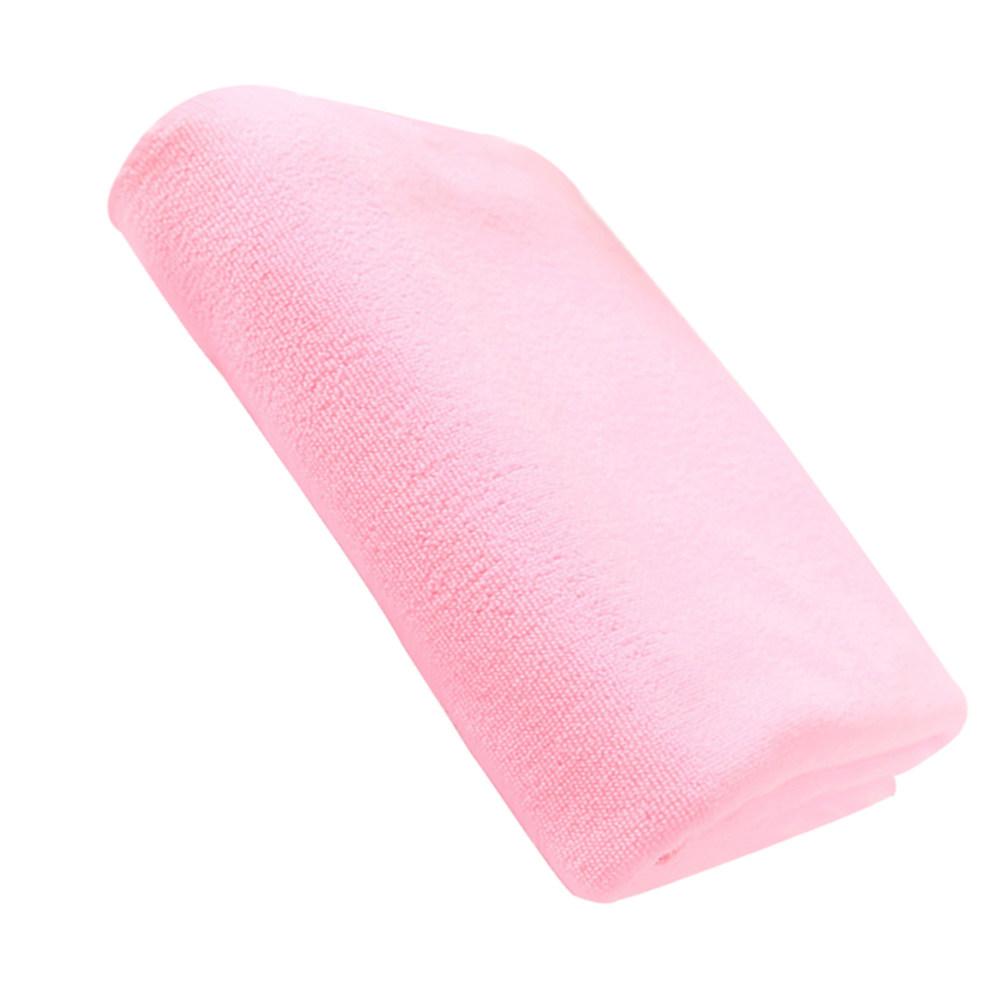 

70x140cm Super Absorbent Microfiber Bath Towel Quick Dry Lightweight Comfortable for Swimming Camping Spa Travel Shower Use розовый