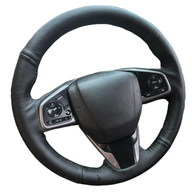 Hand-sewn Steering Wheel Cover  Leather For Honda Civic 10 2016- CR-V CRV 2017- Clarity 2018-