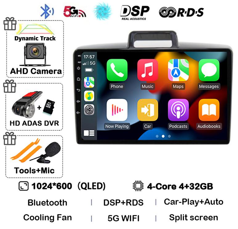 Android 14 Carplay Auto Car Radio For Toyota Corolla Axio 2 Fielder 3 E160 2012-2021 Navigation GPS Multimedia Player 360 Camera