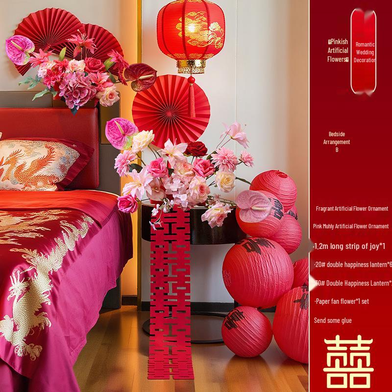 Wedding Floral Decorations: Bedside, Dining, and Desktop Arrangements for Festive Occasions and Engagements.