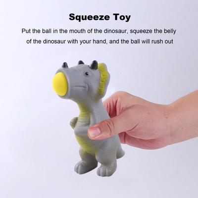 Dinosaur Popper Toy Kids Stress Relief Ball Shooter Emotion Releasing Bright