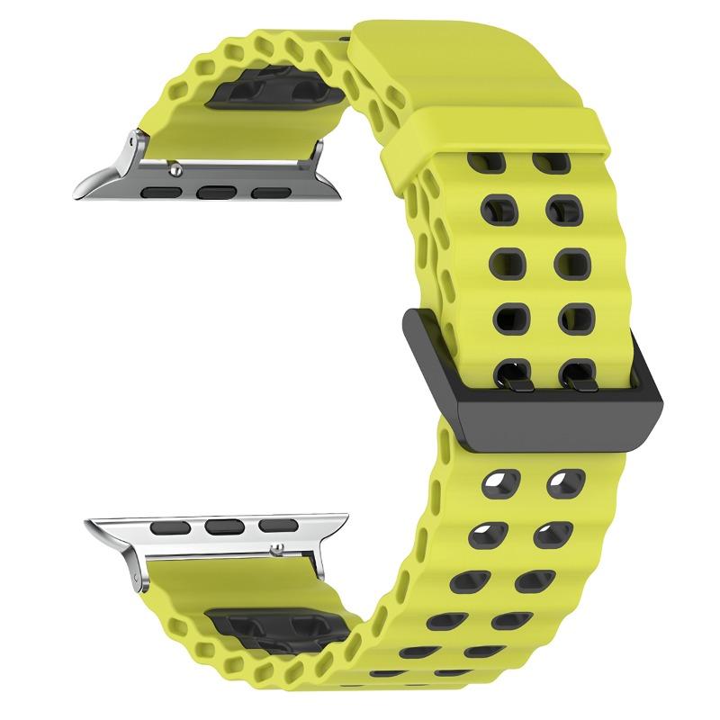 Silicone Strap for Apple Watch Ultra 3 49mm Band Breathable Bracelet for iWatch Series 11 10 42 46mm 9 8 7 6 SE 45mm 44mm Strap