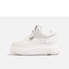 Platform white shoes women's 2025 new autumn and winter shoes women's versatile flat-soled lace-up velvet casual sports board shoes